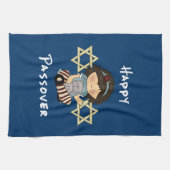 ユダヤ人の休日のお祝い キッチンタオル (横)