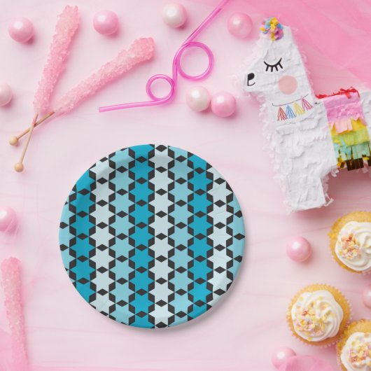 ユダヤ人の休日の青書のプレートダビデの星 ペーパープレート (パーティー)