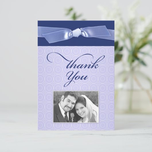 ユダヤ人の写真のリボンの平らなカードありがとう サンキューカード (スタンド正面)