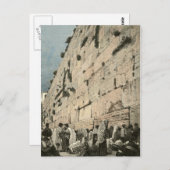 ユダヤ人の嘆きの壁コテルブラクエルサレムヴィンテージ ポストカード (正面/裏面)