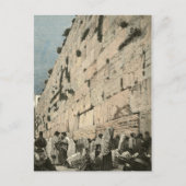 ユダヤ人の嘆きの壁コテルブラクエルサレムヴィンテージ ポストカード (正面)