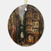 ユダヤ人の四分の一、ブランクフルト1877年の眺め(油 セラミックオーナメント (左)