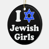 ユダヤ人の女の子が大好き セラミックオーナメント (左)