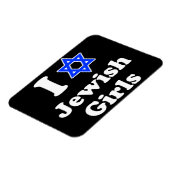 ユダヤ人の女の子が大好き マグネット (左側)