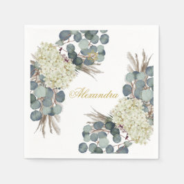 ユダヤ人の女の子のベビー名前付けフローラ金ゴールド スタンダードカクテルナプキン