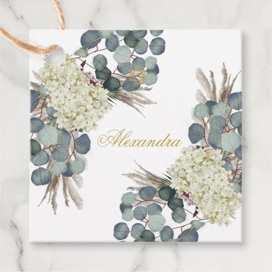 ユダヤ人の女の子のベビー名前付けフローラ金ゴールド フェイバータグ (正面)