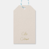 ユダヤ人の女の子のベビー野生の花を命名ありがとう ギフトタグ (裏面)