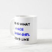 ユダヤ人の女の子，ニース コーヒーマグカップ (正面左)