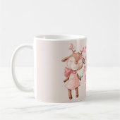 ユダヤ人の子どもたちとヘブライ語のアルファベット コーヒーマグカップ (左)