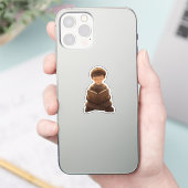 ユダヤ人の少年が本を読む – かわいい&意味深いデザイン シール (スマートフォン)