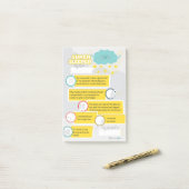 ユダヤ人の就寝時間のチェックリスト ポストイット (デスク上)