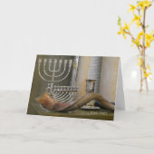 ユダヤ人の新年，ショファル，ロシュ・ハサナ挨拶 カード (黄色い花)