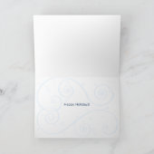 ユダヤ人の星およびクリスマスのオーナメントの休日カード シーズンカード (内部)