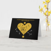 ユダヤ人の死別と損失の柱ろうそく カード (黄色い花)