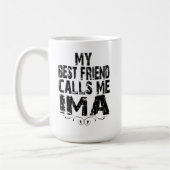 ユダヤ人の母IMA友最高の人愛の娘の息子Mug コーヒーマグカップ (左)