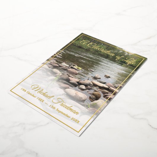 ユダヤ人の生涯のお祝い 箔招待状 (回転した状態)