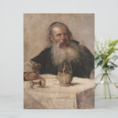 ユダヤ人の男性のワインを飲む(Olga Boznanska) カード (スタンド正面)