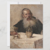 ユダヤ人の男性のワインを飲む(Olga Boznanska) カード (正面)