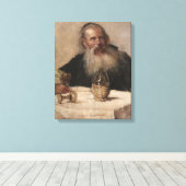 ユダヤ人の男性のワインを飲む(Olga Boznanska) キャンバスプリント (インサイチュ (ウッドフロア))