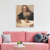 ユダヤ人の男性のワインを飲む(Olga Boznanska) キャンバスプリント (インサイチュ (リビング))