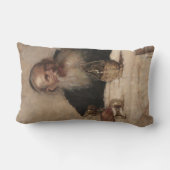 ユダヤ人の男性のワインを飲む(Olga Boznanska) ランバークッション (裏面)