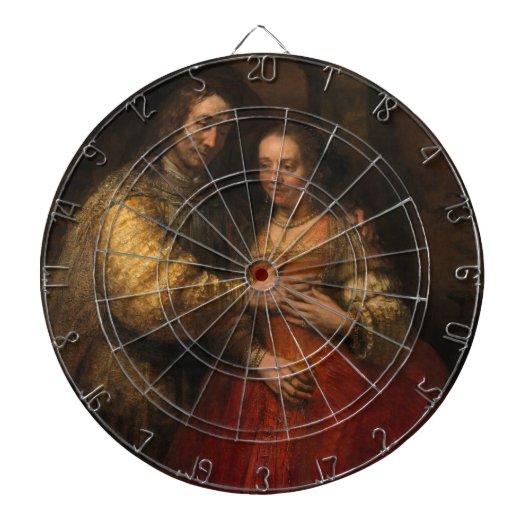 ユダヤ人の花嫁（レンブラント著） ダーツボード (正面)