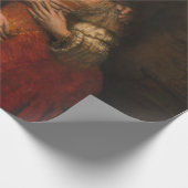 ユダヤ人の花嫁（レンブラント著） ラッピングペーパー (角)