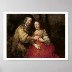 ユダヤ人の花嫁、c.1667 (キャンバスの油) ポスター