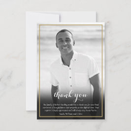 ユダヤ人の葬儀ダビデの黒白のフォトスター サンキューカード