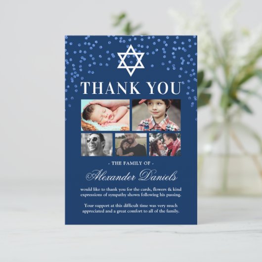ユダヤ人の葬儀5写真ありがとう サンキューカード (スタンド正面)