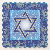 ユダヤ人の装飾的コースター ペーパーコースター (正面)