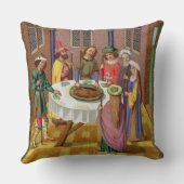 ユダヤ人の過ぎ越しの祝い、15世紀miのファクシミリ クッション (裏面)