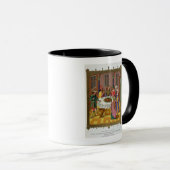 ユダヤ人の過ぎ越しの祝い、15世紀miのファクシミリ マグカップ (正面右)