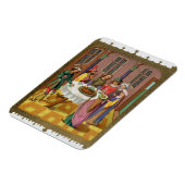 ユダヤ人の過ぎ越し、15世紀のミミの模倣 マグネット (左側)