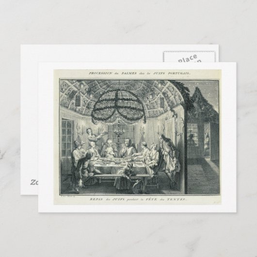 ユダヤ人の食事タブールナクルの饗宴の間、私 ポストカード (正面/裏面)