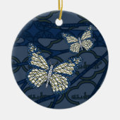 ユダヤ人の(昆虫)オオカバマダラ、モナークのオーナメント セラミックオーナメント (正面)
