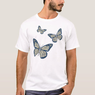 ユダヤ人の(昆虫)オオカバマダラ、モナークの人の軽いワイシャツ Tシャツ