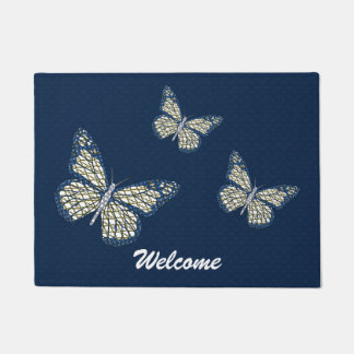 ユダヤ人の（昆虫）オオカバマダラ、モナーク様式 ドアマット