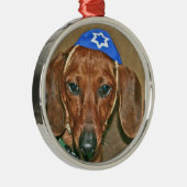 ユダヤ人のDoxie メタルオーナメント (右)