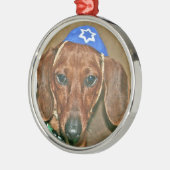 ユダヤ人のDoxie メタルオーナメント (左)