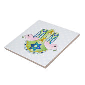 ユダヤ人のHamsa タイル (側面)