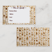 ユダヤ人のMatzohの名刺の~はカスタマイズ! 名刺 (正面/裏面)