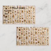 ユダヤ人のMatzohの名刺の~はカスタマイズ! 名刺 (正面/裏面)