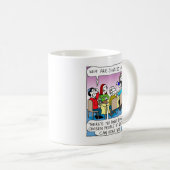 ユダヤ人はなぜとても騒々しいですか。 コーヒーマグカップ (正面右)