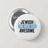 ユダヤ人よ素晴らしおもしろいよハヌカー 缶バッジ (正面&裏面)