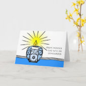 ユダヤ人をテーマにした悔やみや弔慰、天国 カード (黄色い花)