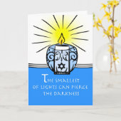 ユダヤ人をテーマにした悔やみや弔慰、道の光 カード (黄色い花)