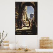 ユダヤ人アーティスト – アート – Gustav Bauernfeind – テンプル ポスター (キッチン)