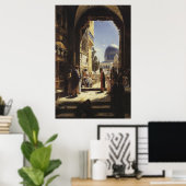 ユダヤ人アーティスト – アート – Gustav Bauernfeind – テンプル ポスター (ホームオフィス)