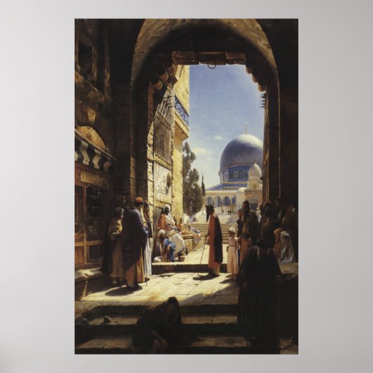 ユダヤ人アーティスト – アート – Gustav Bauernfeind – テンプル ポスター (正面)